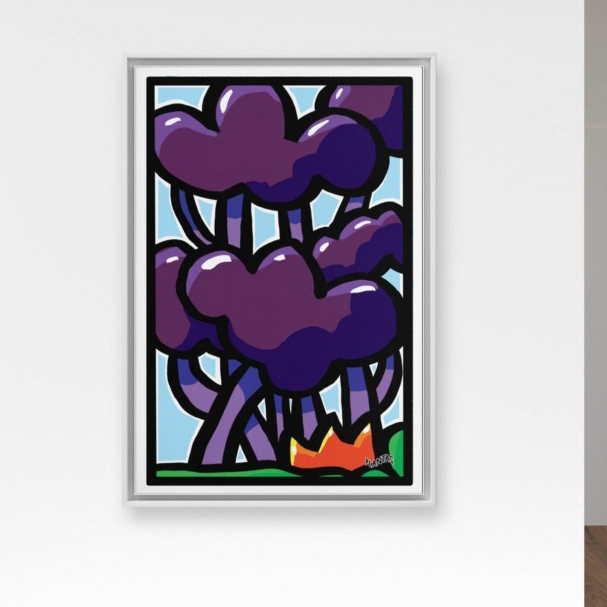 Purple Poplar 24"x36" Framed Canvas
