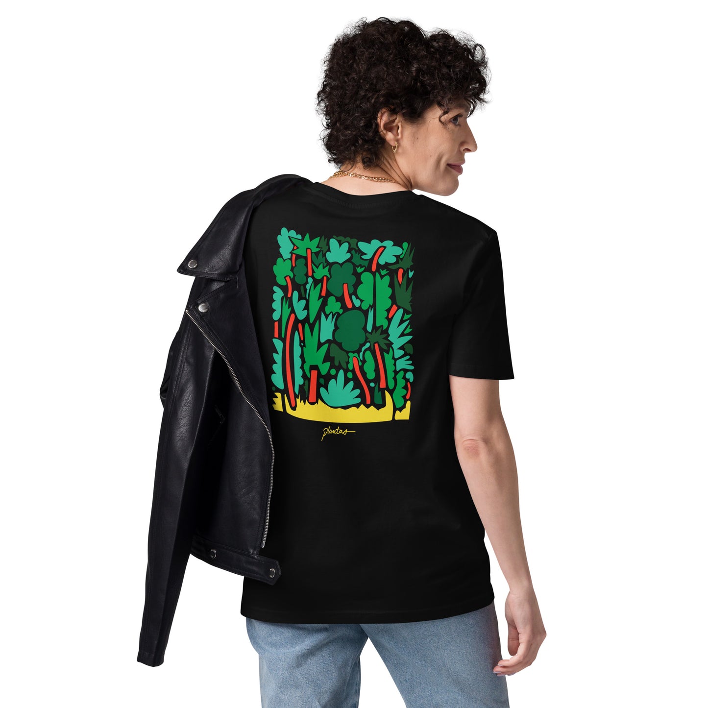Camiseta unisex de algodón orgánico Bosque Floral