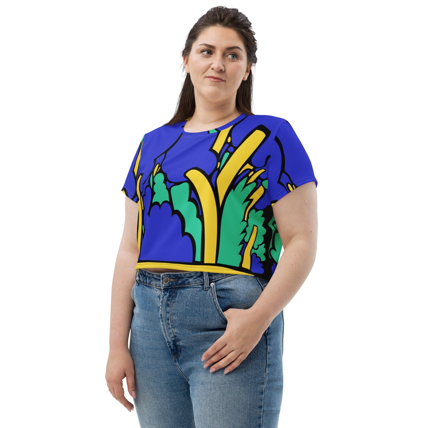 Floral Forest Crop Tee