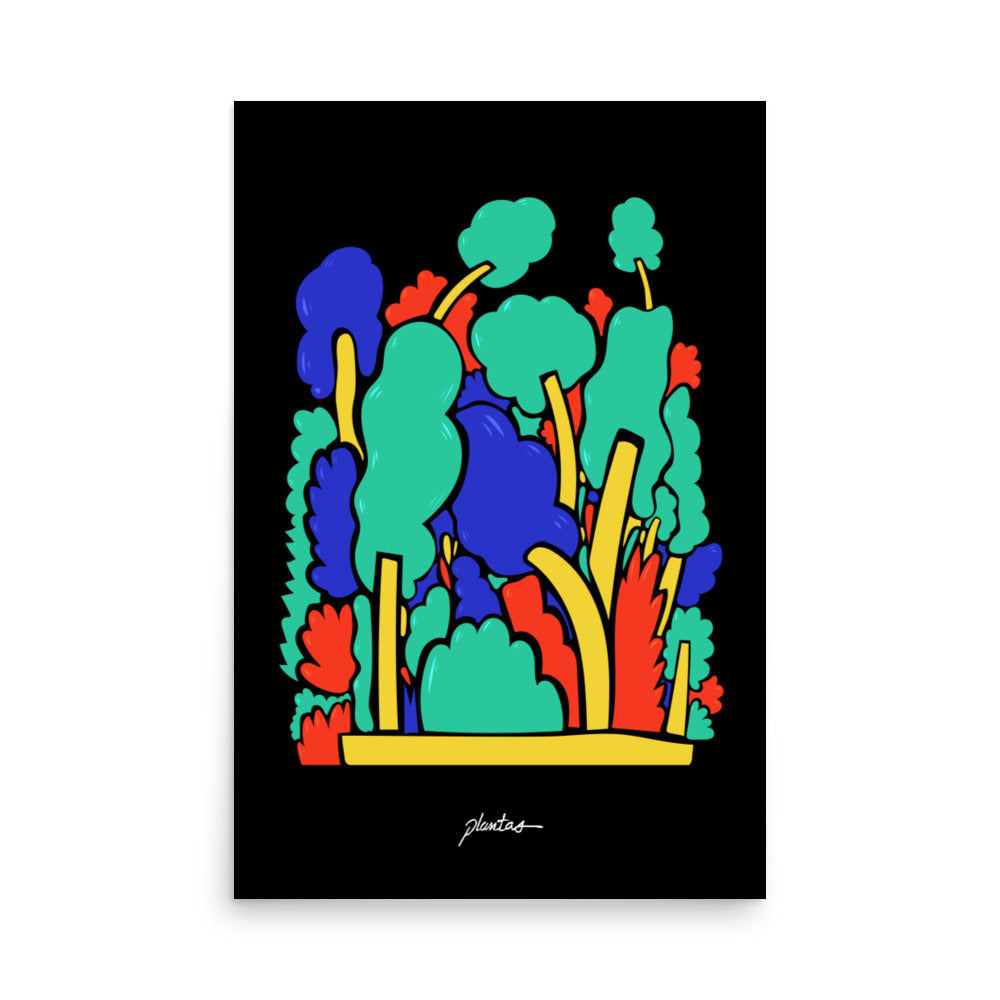Floral Forest Poster